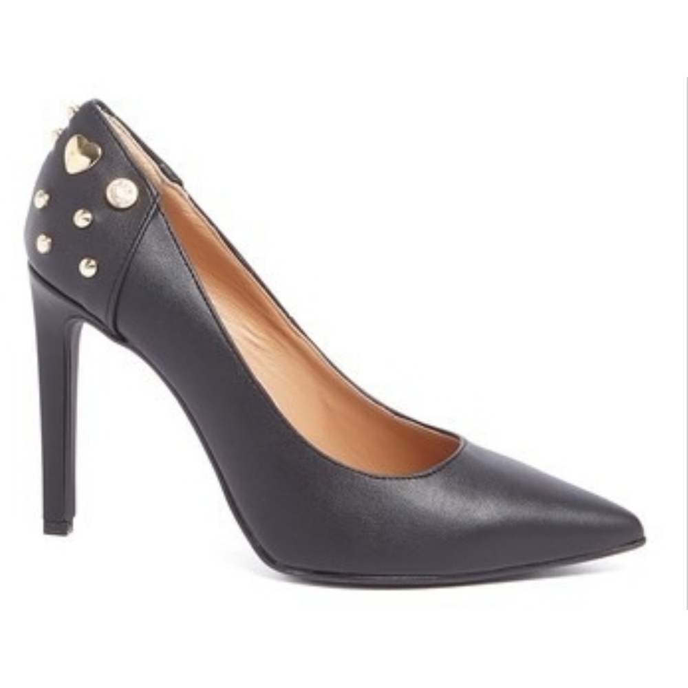 LOVE Moschino Studded Pointed Toe Pump
